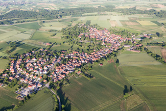 Hunspach dans le département Bas Rhin, France hors des airs