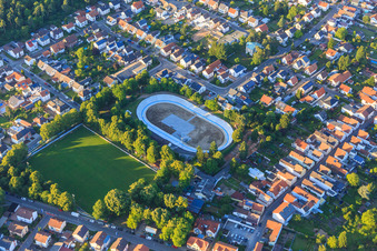 Vue aérienne de Piste de course cycliste sur piste Dudenhofen à Dudenhofen dans le département Rhénanie-Palatinat, Allemagne