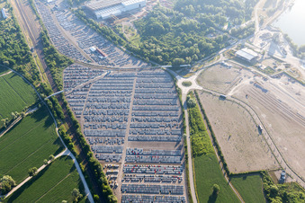 Lauterbourg dans le département Bas Rhin, France hors des airs