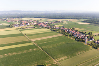 Schleithal dans le département Bas Rhin, France vue du ciel