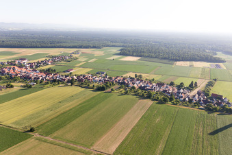Image drone de Schleithal dans le département Bas Rhin, France