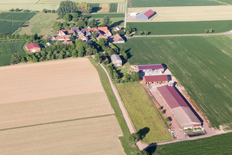 Seebach dans le département Bas Rhin, France d'un drone