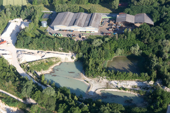 Image drone de Riedseltz dans le département Bas Rhin, France