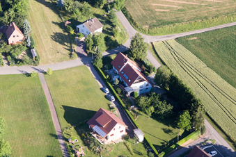 Vue oblique de Quartier Altenstadt in Wissembourg dans le département Bas Rhin, France