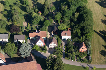 Quartier Altenstadt in Wissembourg dans le département Bas Rhin, France d'en haut