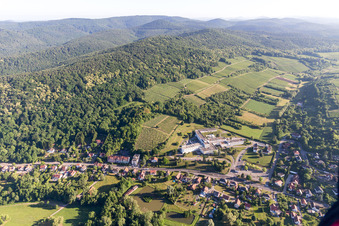 Vue d'oiseau de Wissembourg dans le département Bas Rhin, France