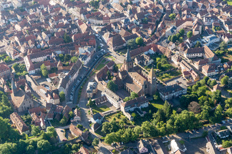 Wissembourg dans le département Bas Rhin, France vue du ciel