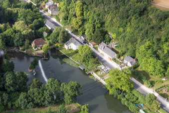 Vue oblique de Saint-Rimay dans le département Loir et Cher, France