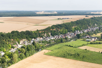 Saint-Rimay dans le département Loir et Cher, France d'en haut