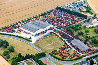 Talcy dans le département Loir et Cher, France du point de vue du drone