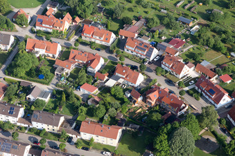 Quartier Riedlingen in Donauwörth dans le département Bavière, Allemagne depuis l'avion