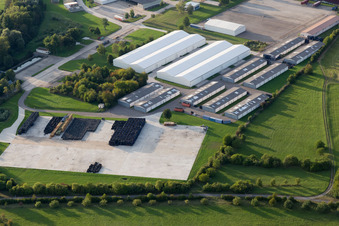 Vue aérienne de StUbPl Philippsburg à Philippsburg dans le département Bade-Wurtemberg, Allemagne