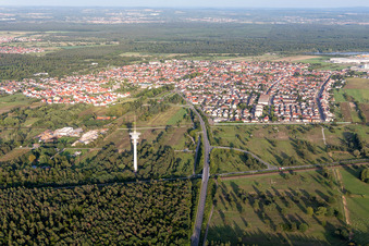 Image drone de Philippsburg dans le département Bade-Wurtemberg, Allemagne