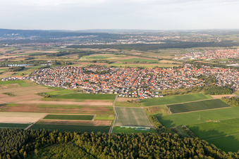 Vue aérienne de Quartier Sankt Leon in St. Leon-Rot dans le département Bade-Wurtemberg, Allemagne