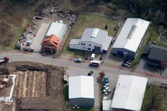 Vue oblique de Construction métallique Zapf à Jockgrim dans le département Rhénanie-Palatinat, Allemagne