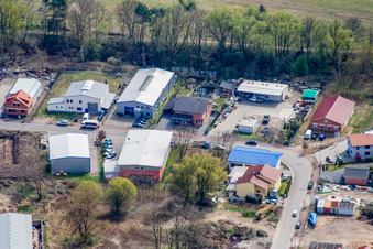 Photographie aérienne de Mittelwegring à Jockgrim dans le département Rhénanie-Palatinat, Allemagne