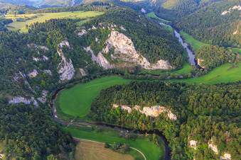 Photographie aérienne de Gorges du Danube à Buchheim dans le département Bade-Wurtemberg, Allemagne