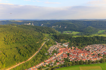 Vue aérienne de Vue du nord à Fridingen an der Donau dans le département Bade-Wurtemberg, Allemagne