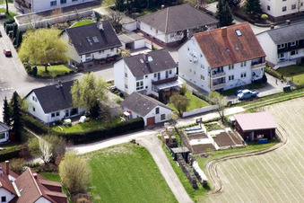 Vue aérienne de Au Wassertum à Kandel dans le département Rhénanie-Palatinat, Allemagne
