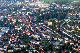 Vue oblique de Stockach dans le département Bade-Wurtemberg, Allemagne
