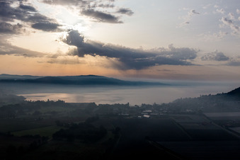 Vue d'oiseau de Quartier Bodman in Bodman-Ludwigshafen dans le département Bade-Wurtemberg, Allemagne