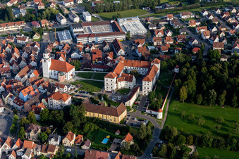Photographie aérienne de Parc du château du château Meßkirch à Meßkirch dans le département Bade-Wurtemberg, Allemagne