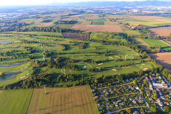 Vue aérienne de Terrain de golf Heddesheim Gut Neuzenhof à Heddesheim dans le département Bade-Wurtemberg, Allemagne