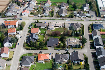 Vue aérienne de Nansenstr à Kandel dans le département Rhénanie-Palatinat, Allemagne
