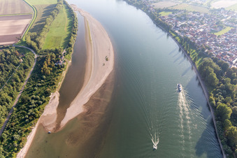 Quartier Rheindürkheim in Worms dans le département Rhénanie-Palatinat, Allemagne hors des airs