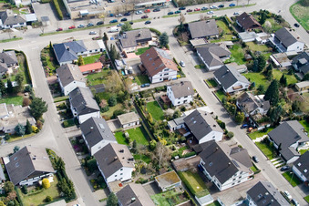 Vue aérienne de Rue Kneipp à Kandel dans le département Rhénanie-Palatinat, Allemagne