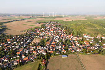 Quartier Heßloch in Dittelsheim-Heßloch dans le département Rhénanie-Palatinat, Allemagne depuis l'avion