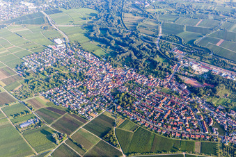Quartier Godramstein in Landau in der Pfalz dans le département Rhénanie-Palatinat, Allemagne vue du ciel