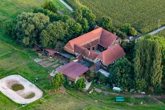 Oberhausen dans le département Rhénanie-Palatinat, Allemagne d'en haut