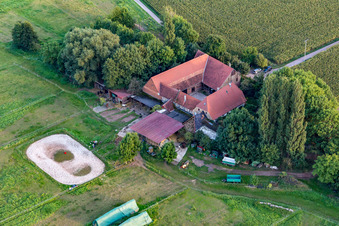 Oberhausen dans le département Rhénanie-Palatinat, Allemagne hors des airs