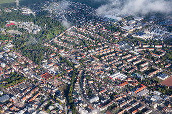 Landau in der Pfalz dans le département Rhénanie-Palatinat, Allemagne depuis l'avion