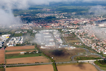 Vue oblique de Quartier Queichheim in Landau in der Pfalz dans le département Rhénanie-Palatinat, Allemagne