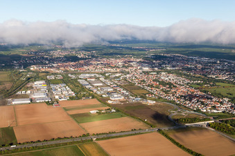 Photographie aérienne de LD-Queicheim à le quartier Queichheim in Landau in der Pfalz dans le département Rhénanie-Palatinat, Allemagne