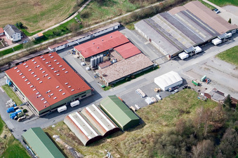 Vue aérienne de Cortec Kunststoff Technik GmbH à le quartier Wahlen in Grasellenbach dans le département Hesse, Allemagne