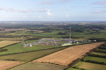 Photographie aérienne de Janderup dans le département Syddanmark, Danemark