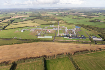 Vue oblique de Janderup dans le département Syddanmark, Danemark