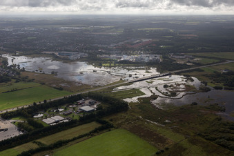Varde dans le département Syddanmark, Danemark hors des airs