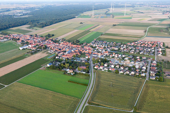 Quartier Hayna in Herxheim bei Landau dans le département Rhénanie-Palatinat, Allemagne depuis l'avion