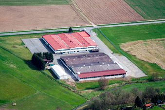 Vue aérienne de Cortec à le quartier Affolterbach in Wald-Michelbach dans le département Hesse, Allemagne