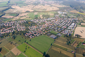 Vue aérienne de Quartier Palmbach in Karlsruhe dans le département Bade-Wurtemberg, Allemagne
