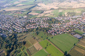 Vue aérienne de Quartier Palmbach in Karlsruhe dans le département Bade-Wurtemberg, Allemagne