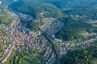 Quartier Ersingen in Kämpfelbach dans le département Bade-Wurtemberg, Allemagne d'en haut