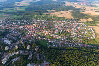 Vue aérienne de Du sud-ouest à Eisingen dans le département Bade-Wurtemberg, Allemagne