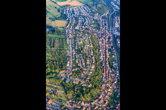 Vue aérienne de À Rothsberg depuis le nord-ouest à Ispringen dans le département Bade-Wurtemberg, Allemagne