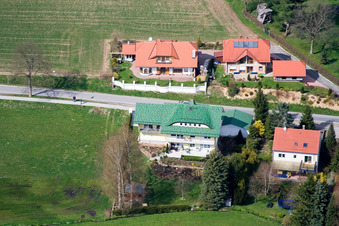 Quartier Affolterbach in Wald-Michelbach dans le département Hesse, Allemagne depuis l'avion