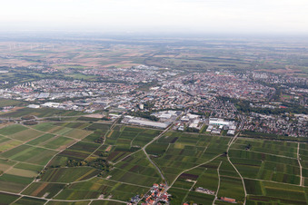Landau-Nord à Landau in der Pfalz dans le département Rhénanie-Palatinat, Allemagne depuis l'avion